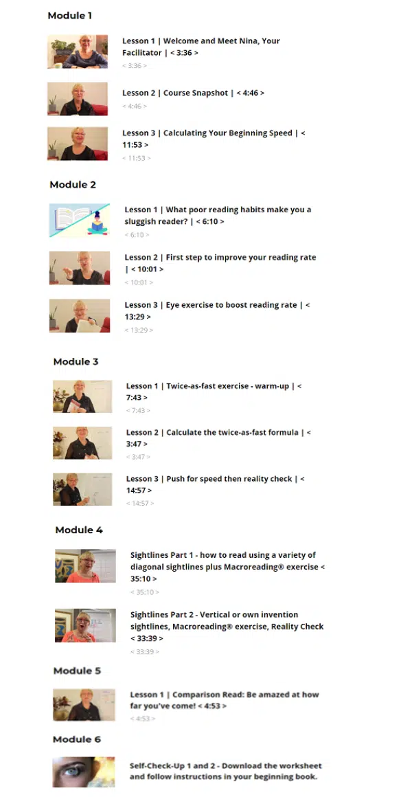 Speed Reading Academy eLearning program | Brainpower Training