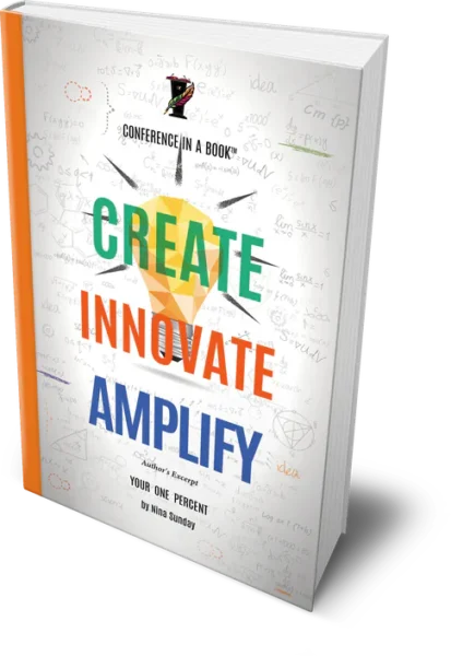 Creative Thinking and Innovation minibook cover - Create Innovate Amplify, Conference in a Book by Nina Sunday